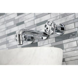 Belknap Double-Handle 3-Hole Wall Mount Bathroom Faucet