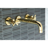 Concord Double-Handle 3-Hole Wall Mount Bathroom Faucet