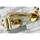 Belknap Double-Handle 3-Hole Wall Mount Bathroom Faucet