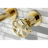 Belknap Double-Handle 3-Hole Wall Mount Bathroom Faucet