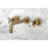 Concord Double-Handle 3-Hole Wall Mount Bathroom Faucet