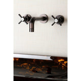 Millennium Double-Handle 3-Hole Wall Mount Bathroom Faucet