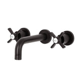 Millennium Double-Handle 3-Hole Wall Mount Bathroom Faucet