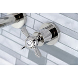 Essex Double-Handle 3-Hole Wall Mount Bathroom Faucet