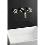 Concord Double-Handle 3-Hole Wall Mount Bathroom Faucet
