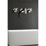 Concord Double-Handle 3-Hole Wall Mount Bathroom Faucet