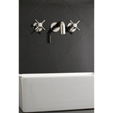 Millennium Double-Handle 3-Hole Wall Mount Bathroom Faucet