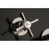 Millennium Double-Handle 3-Hole Wall Mount Bathroom Faucet