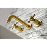 Metropolitan Double-Handle 3-Hole Wall Mount Bathroom Faucet