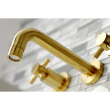 Concord Double-Handle 3-Hole Wall Mount Bathroom Faucet