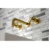 Concord Double-Handle 3-Hole Wall Mount Bathroom Faucet