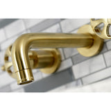 Belknap Double-Handle 3-Hole Wall Mount Bathroom Faucet