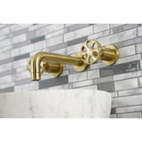 Belknap Double-Handle 3-Hole Wall Mount Bathroom Faucet