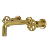 Belknap Double-Handle 3-Hole Wall Mount Bathroom Faucet