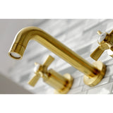 Millennium Double-Handle 3-Hole Wall Mount Bathroom Faucet