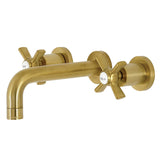 Millennium Double-Handle 3-Hole Wall Mount Bathroom Faucet