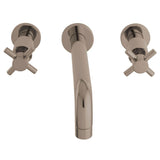 Concord Double-Handle 3-Hole Wall Mount Bathroom Faucet