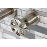 Belknap Double-Handle 3-Hole Wall Mount Bathroom Faucet