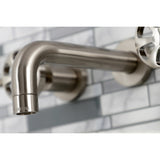 Belknap Double-Handle 3-Hole Wall Mount Bathroom Faucet