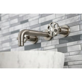 Belknap Double-Handle 3-Hole Wall Mount Bathroom Faucet