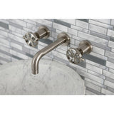 Belknap Double-Handle 3-Hole Wall Mount Bathroom Faucet