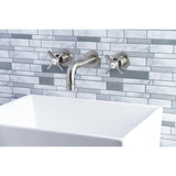 Millennium Double-Handle 3-Hole Wall Mount Bathroom Faucet