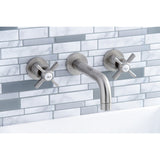Millennium Double-Handle 3-Hole Wall Mount Bathroom Faucet
