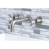 Millennium Double-Handle 3-Hole Wall Mount Bathroom Faucet