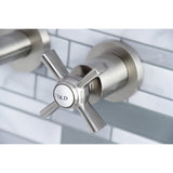 Millennium Double-Handle 3-Hole Wall Mount Bathroom Faucet