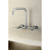 Concord Double-Handle 2-Hole Wall-Mount Bridge Kitchen Faucet