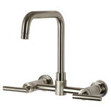 Manhattan Two-Handle 3-Hole Wall Mount Kitchen Faucet