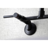 Concord Double-Handle 2-Hole Wall-Mount Bridge Kitchen Faucet