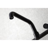 Concord Double-Handle 2-Hole Wall-Mount Bridge Kitchen Faucet