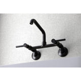 Concord Double-Handle 2-Hole Wall-Mount Bridge Kitchen Faucet