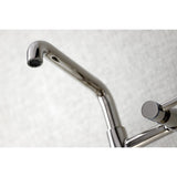 Concord Double-Handle 2-Hole Wall-Mount Bridge Kitchen Faucet