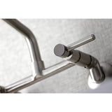 Concord Double-Handle 2-Hole Wall-Mount Bridge Kitchen Faucet