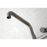 Concord Double-Handle 2-Hole Wall-Mount Bridge Kitchen Faucet
