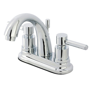 Concord Double-Handle 3-Hole Deck Mount 4-Inch Centerset Bathroom Faucet with Brass Pop-Up