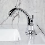 Convergent Knurled Double-Handle 3-Hole Deck Mount 4-Inch Centerset Bathroom Faucet with Brass Pop-Up