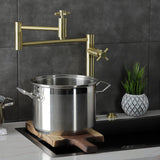 Concord Two-Handle 1-Hole Deck Mount Pot Filler Faucet
