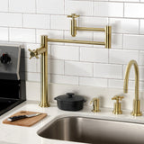 Concord Two-Handle 1-Hole Deck Mount Pot Filler Faucet