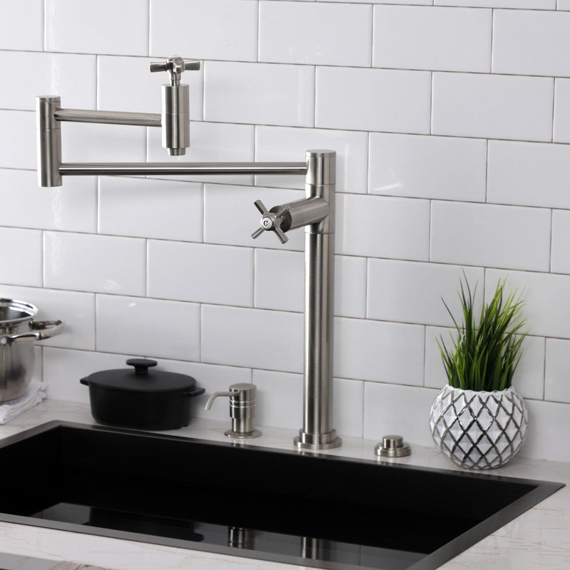 Millennium Two-Handle 1-Hole Deck Mount Pot Filler Faucet
