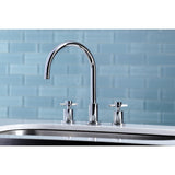 Concord Double-Handle 3-Hole Widespread Kitchen Faucet