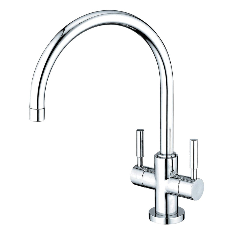 Concord Two-Handle 1-or-3 Hole Kitchen Faucet with Deck Plate