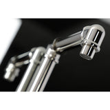 Belknap One-Handle 1-Hole Bathroom Faucet with Deck Plate and Push Pop-Up Drain