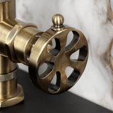 Belknap One-Handle 1-Hole Bathroom Faucet with Deck Plate and Push Pop-Up Drain