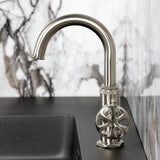 Belknap One-Handle 1-Hole Bathroom Faucet with Deck Plate and Push Pop-Up Drain