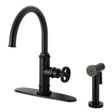 Ostro Single-Handle 2-Hole Deck Mount Kitchen Faucet