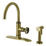 Ostro Single-Handle 2-Hole Deck Mount Kitchen Faucet