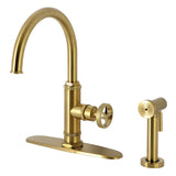 Ostro Single-Handle 2-Hole Deck Mount Kitchen Faucet